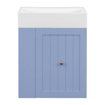 Modern 20'' Floating Bathroom Vanity With Ceramic Sink