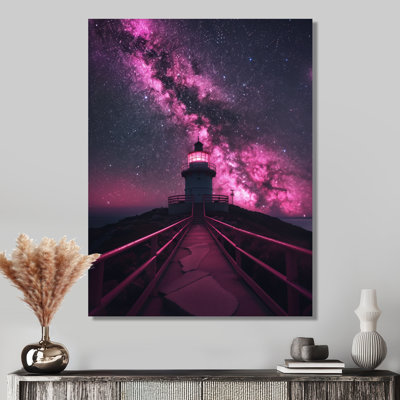 Purple Space Exploration Observatory Starlight III - Observatories Wall Art Print