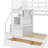 Jezeniah Kids Twin Over Twin Bunk Bed-505448087