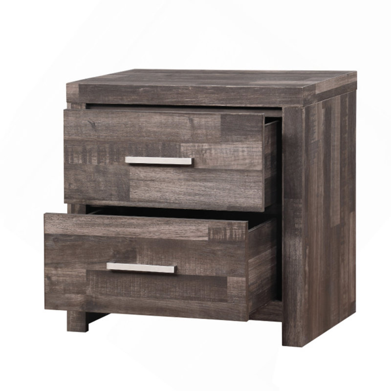 Table de chevet Juniper, Marron foncé