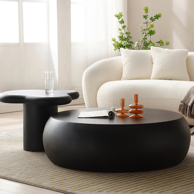 Wabi-sabi simple round coffee table