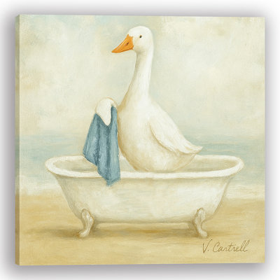 "Duck Dry & Dapper" Wrapped Canvas Print