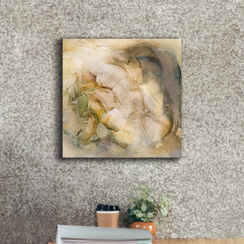  «Shaped In Gold» par Scherrer Finch, art mural sur toile, 18 po x 18 po, H 18 po x l 18 po