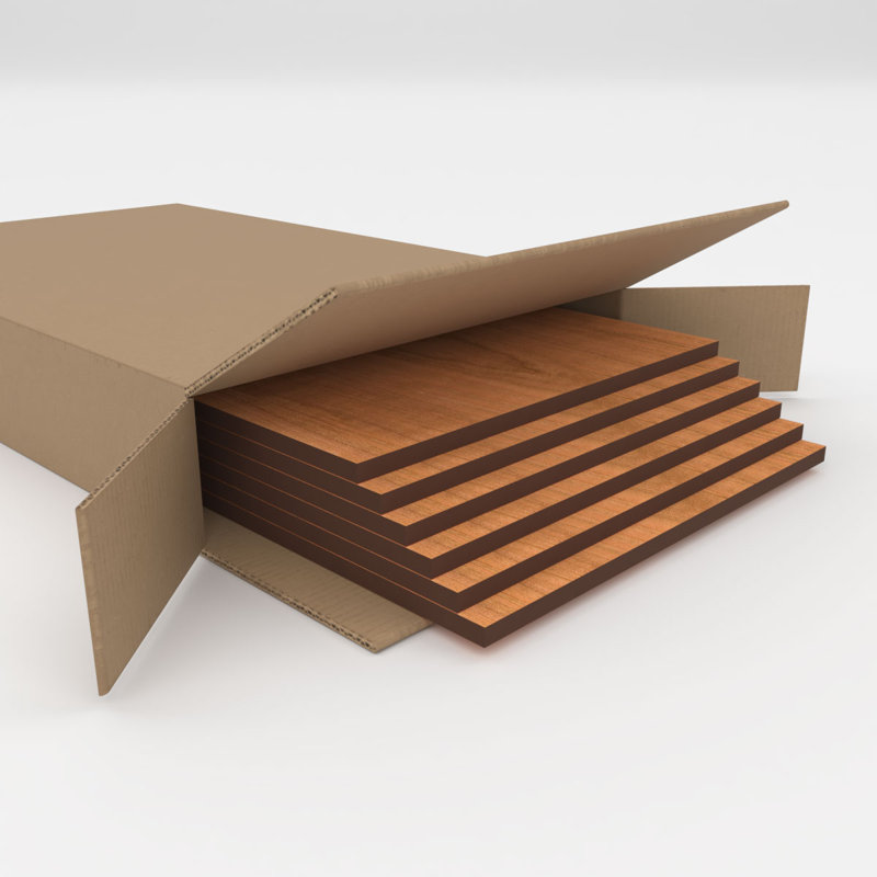 Planches en bois, H 7,75 po x l 7,75 po x P 0,25 po, Cerisier
