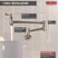 Robinet remplisseur mural traditionnel pour la cuisine de style campagnard-6898124