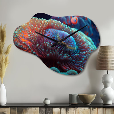 In The Ocean - Cloud Shape Decorative Blue Coastal Beach Wall Clock