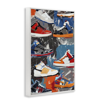 Stylish Urban Shoe Collection Framed Giclee, design by Ray Powers