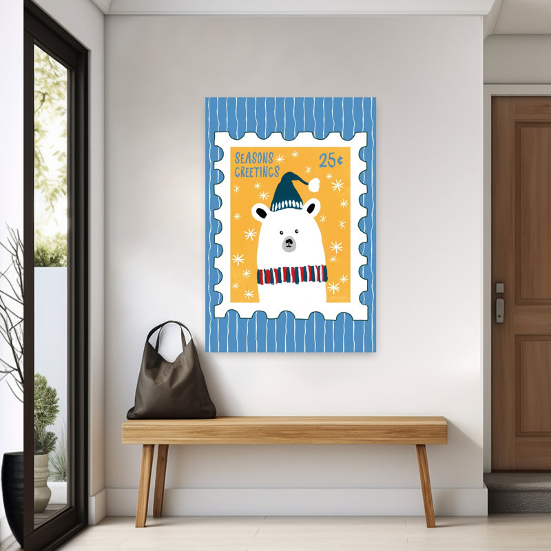 Holly Jolly Mail V, ours contemporain, H 60 po x l 40 po