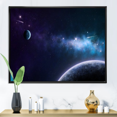 Blue And Purple Nebula II - Modern Canvas Wall Art -  Trinx, 53D7A4D081CE4962BE562DFD0CDB2DC6