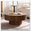Table basse ronde en bois 30,51 "