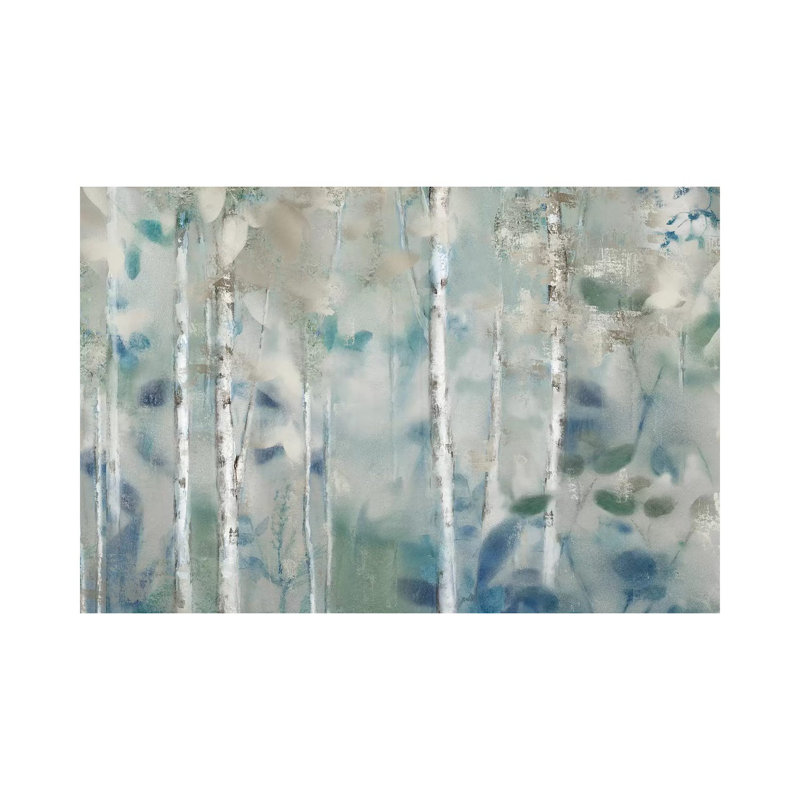 "Zen Forest II" par Nan, reproduction d’art, Pas de tapis, H 32 po x l 48 po x P 1,5 po, Toile tendue