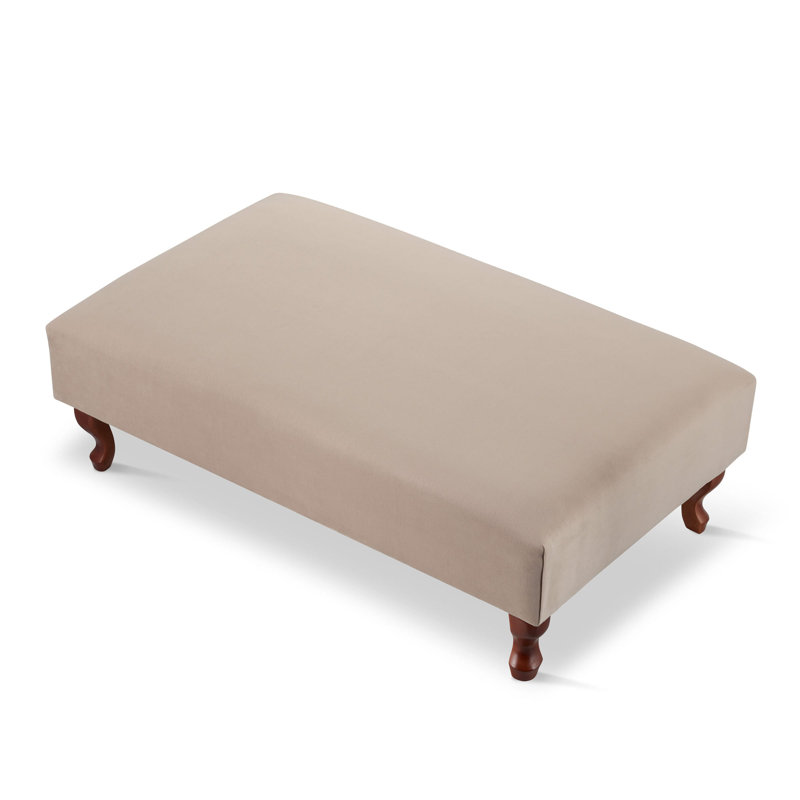 Akshaj 120cm Wide Velvet Rectangle Solid Colour Cocktail Ottoman