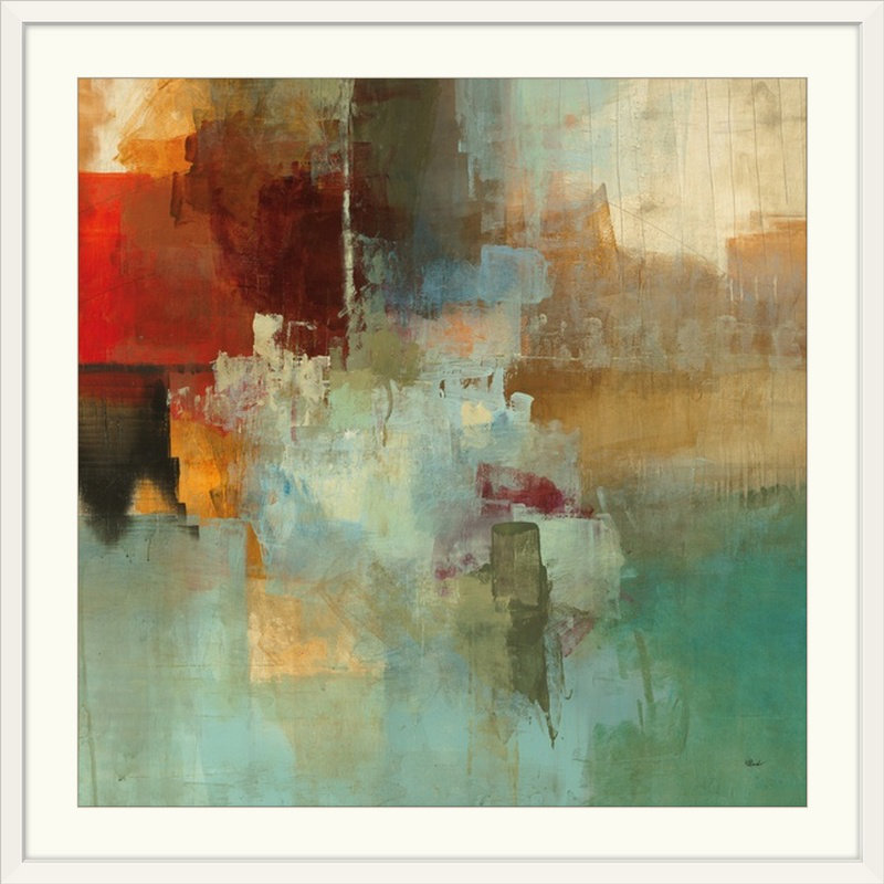 « i » par randy hibberd,, reproduction d’art Big City, H 35 po x l 35 po x P 1,5 po, Toile