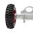 6'' Heavy-Duty Rubber Wheel, Double-U Bolts Gate Rollers, 2PCS Gate Rollers