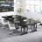 62.99'' W Rectangle Black Wooden Modern Simple Computer Desk