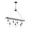 Lustre linéaire moderne unique à 7 lumières Elway-63956093