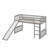 Twin-Size Loft Bed Highlighted By An Exciting Slide