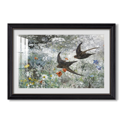 Common Swifts, 1886-Bruno Liljefors-Custom Framed Canvas