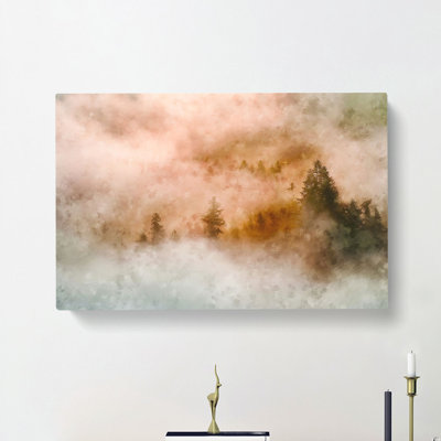 Misty Forest - Wrapped Canvas