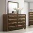 Commode 8 tiroirs avec miroir Hawkin
