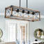 Luminaire suspendu linéaire ajustable rustique 5 lumières-924394435-937001508
