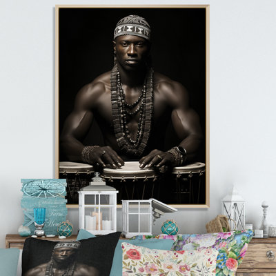 Cratten Tribal Drumbeat I sur impression sur toile