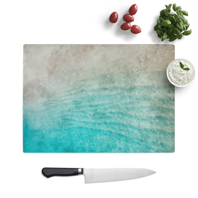 Tempered Glass the Maldives Chopping Board