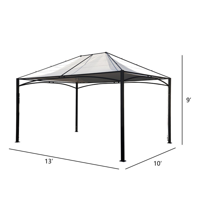 Paraguay 13 Ft. W X 10 Ft. D Steel Patio Gazebo