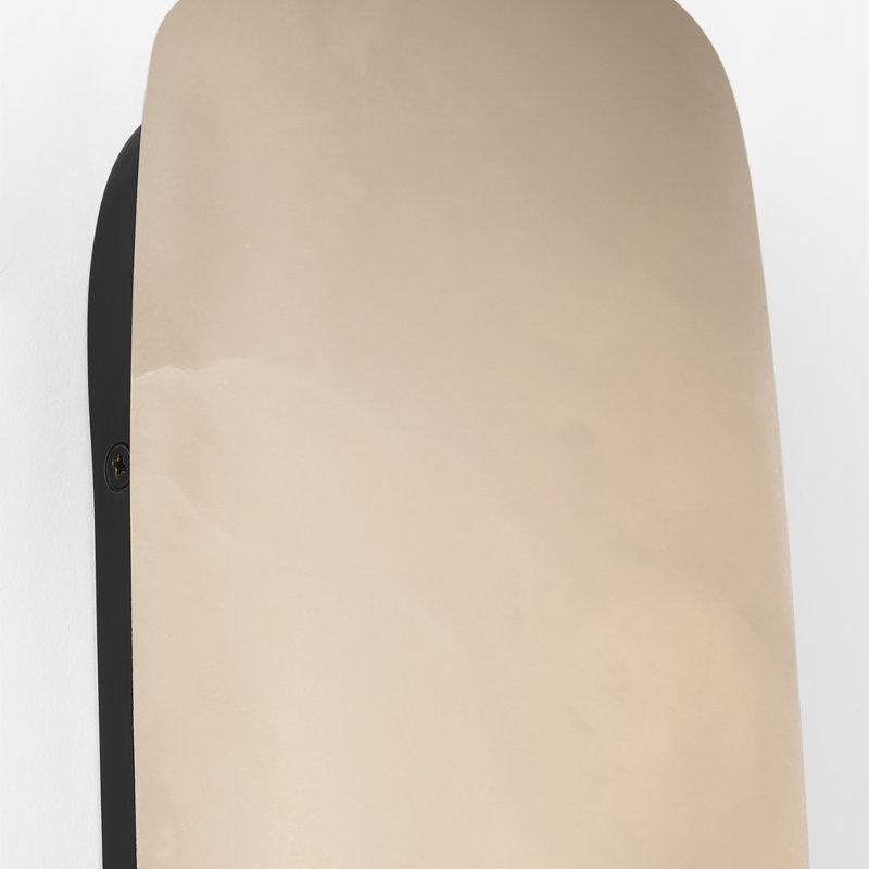 Kelly Wearstler Formosa 26" Linear Sconce, 1400 W, Alabaster/Bronze, 19.75" H x 4.75" W x 3.25" D