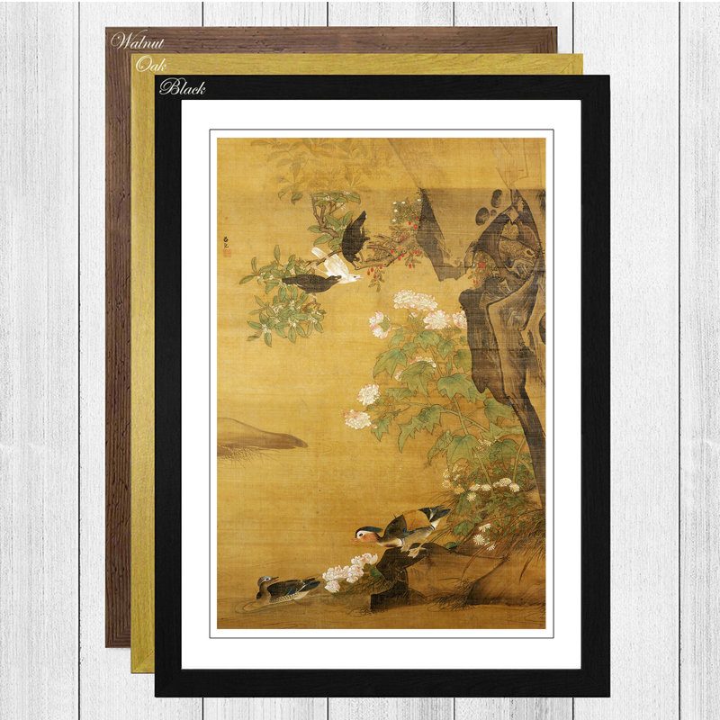 Lu Ji - Single Picture Frame Painting, Black