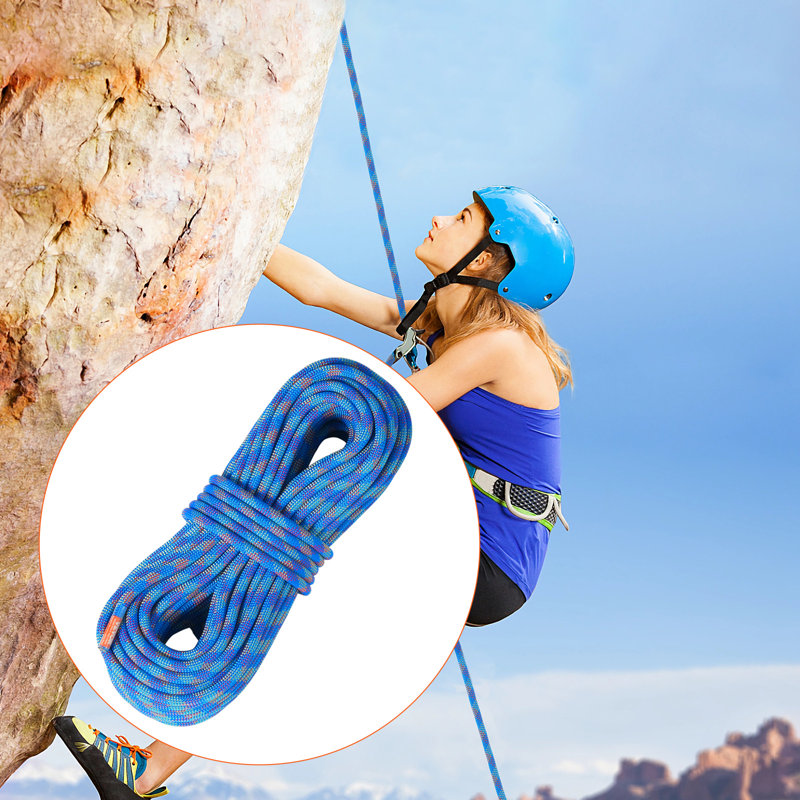 10.2mm Dynamic Climbing Rope, 40M(131ft) Outdoor Rock Climbing Rope 25KN Breaking Tension