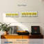 Automne, arbres jaunes sur toile-395537495