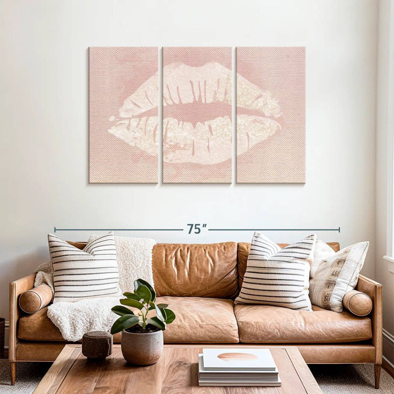 Shuttleworth Glitter Lips, 36" H x 57" W