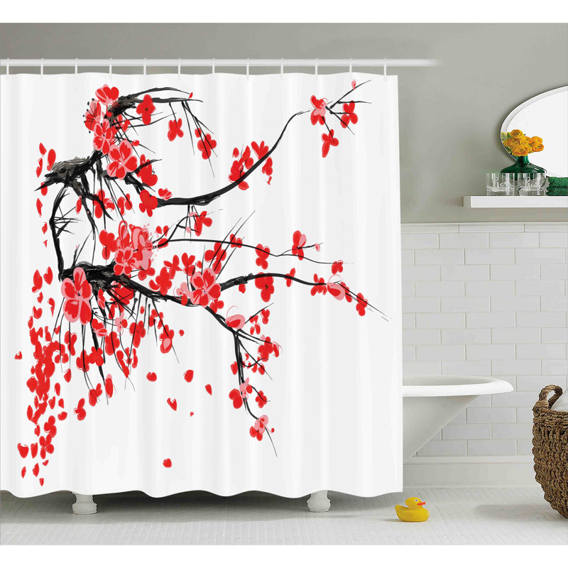 Brondby Shower Curtain with Hooks Included, 70" H x 69" W