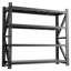 Étagère de garage très résistante, 6000 lb, très grandes tablettes réglables en métal (H 69 po x l 75 po x P 23,7 po), unité de rangement industriel pour entrepôt, noir