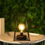 Lampe de table de style rétro H 12 "avec minuterie 6 heures