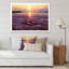 «Flip Flops With Lovely Hearts On Beach At Sunset», peinture sur toile-67417754-67417766