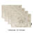 High Pick Density Fabric Damask Rectangle Placemat-1965597147