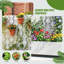 JardiniÃ¨re d'extÃ©rieur en mÃ©tal avec treillis dÃ©coratif - Potager surÃ©levÃ© avec panneau en treillis pour terrasse-322276534-322276521