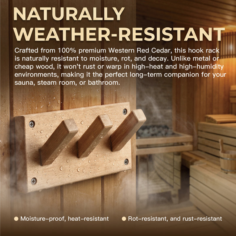 Jingliving Saunas wood Towel Rack