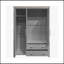 Armoire de rangement polyvalente à trois portes avec plusieurs compartiments pour tous vos besoins