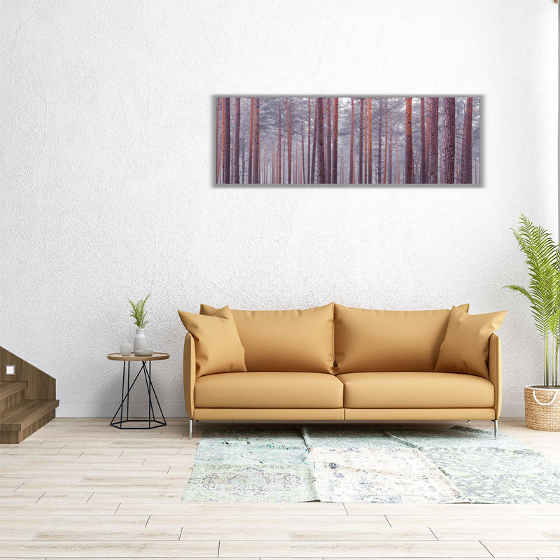 Tree Trunks - Canvas Print Wall Art, 8" H x 24" W