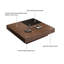 Solid Coffee Table with Storage
