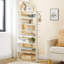 Range-chaussures vertical en bois à 8 niveaux avec crochets, peu encombrant, convient à de multiples décors-127790806-126296319
