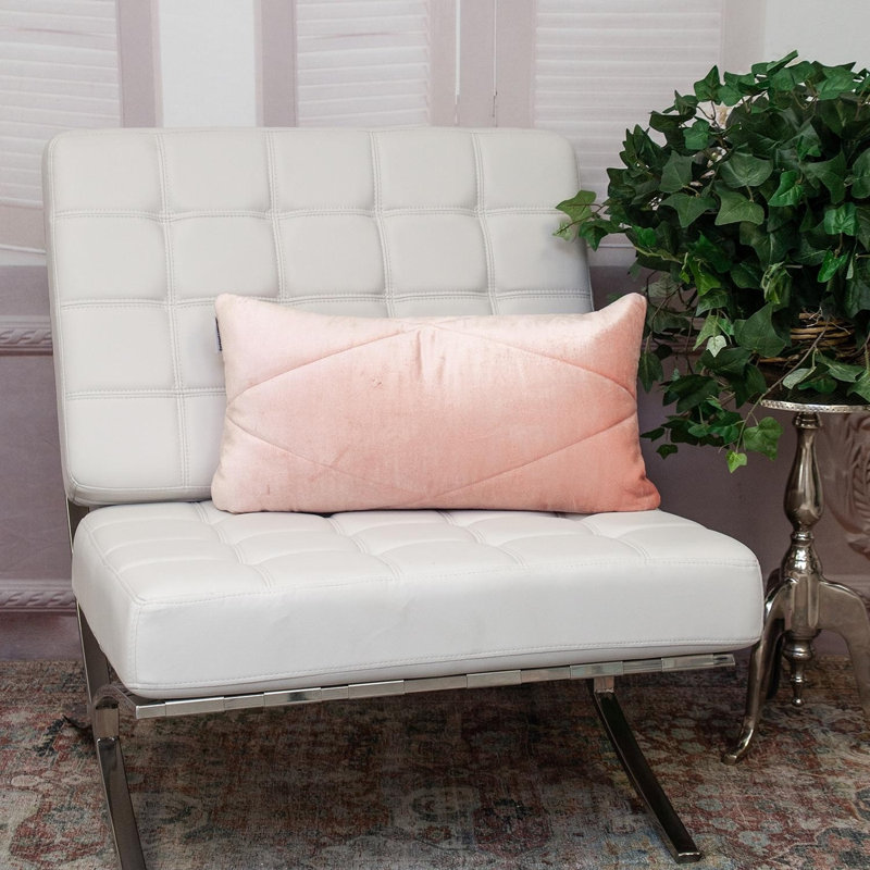 Coussin lombaire 12 po x 24 po, Rose