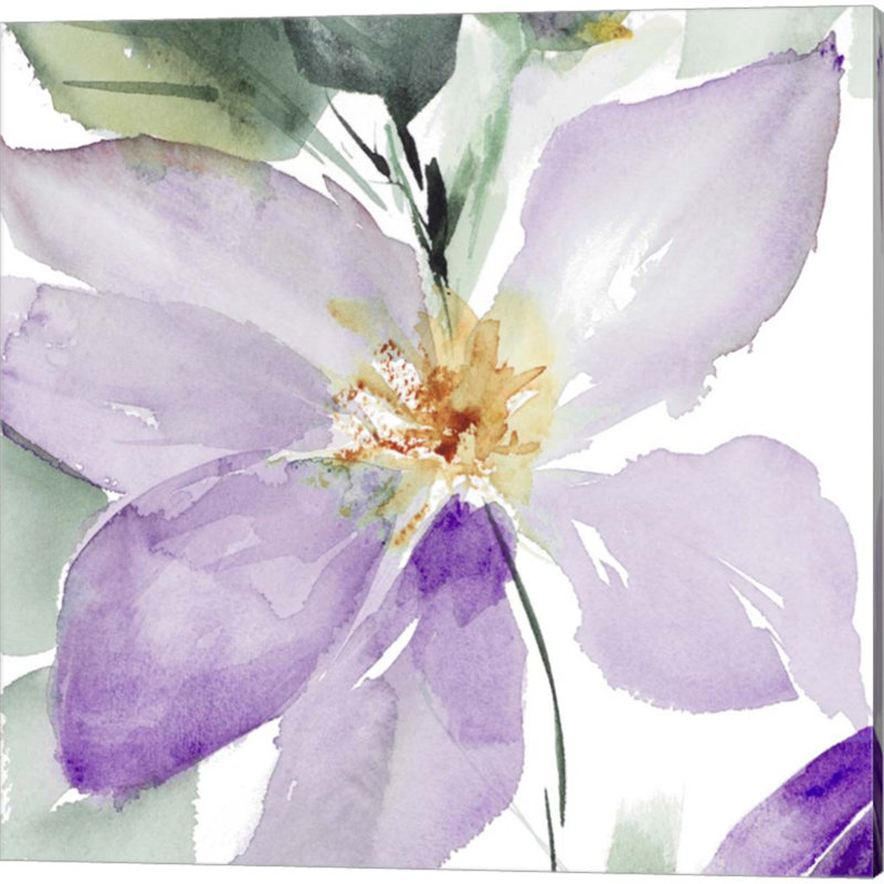 «Clematis In Purple Shades» par Lanie Loreth, art sur toile (ensemble de 2)