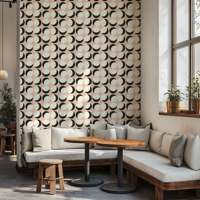 Offset - Wallpaper, Non-Pasted, Non-Woven, Blush