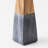 Tapered 6" Marble & Acacia Candleholder