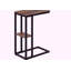Table d'appoint, en forme de C, bout, côté, collation, salon, chambre à coucher, métal, stratifié-1423404445-1447032673