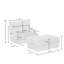 Modern Chaise Lounge Chair With Movable Ottoman And Pillow(Set Of 2)-285160704